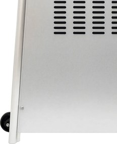 Stufa a Fungo a Gas Max 13kW Fiamma Viva Verticale 52x52x227 cm Pyramid Acciaio...