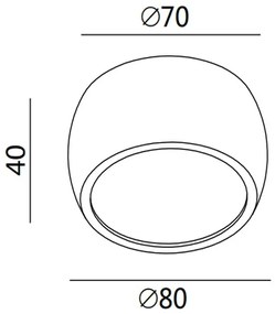 Fabas 3428/71/102 - Faretto LED VASTO 1xLED/7W/230V