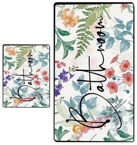 SET 2x Tappeto da bagno 60/100 cm colorato