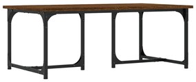 Tavolino da Salotto Rovere Marrone 90x50x35cm Legno Multistrato