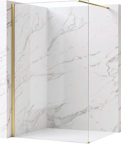 Parete doccia Rea Flexi Transparent / Brush Gold 110
