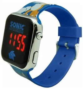 Orologio digitale Sonic Per bambini Display LED Azzurro Ø 3,5 cm