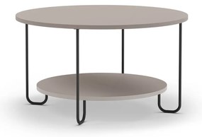 Tavolino rotondo grigio ø 80 cm Tonka - Marckeric