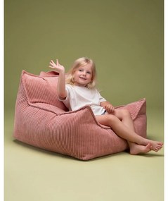 Pouf a sacco per bambini rosa con rivestimento in velluto a coste Chair – Wigiwama
