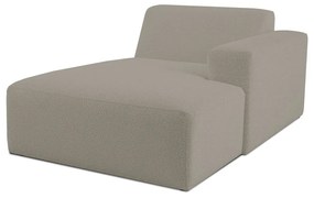 Modulo divano marrone chiaro in tessuto bouclé (angolo destro) Roxy - Scandic