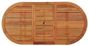 Tavolo da Giardino 200x100x75 cm in Legno Massello di Eucalipto