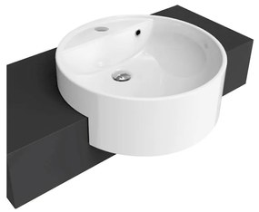 Ceramica Flaminia TWIN SET 52 lavabo tondo a semincasso monoforo in ceramica bianco