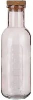 Bottiglia acqua rosa 1 L tappo sughero Aqualuxe