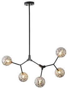 Lampadario a sospensione con supporto rigido 5xG9/15W/230V grigio