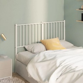 Testiera İn Metallo Bianco 120 Cm /