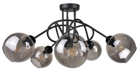 Lampadario a plafone RIN 5xE27/60W/230V nero