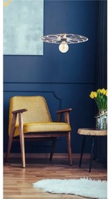 Lampadario a sospensione con filo FALCO 1xE27/60W/230V diametro 30 cm beige