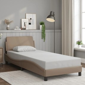 Giroletto Con Testiera Cappuccino 90x200 Cm İn Similpelle /