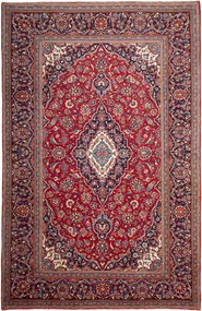 Kashan Tappeto 310x200 Rosso (Iran) Annodato A Mano