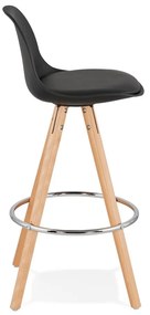 Sgabello da bar nero, altezza seduta 64 cm Anau - Kokoon
