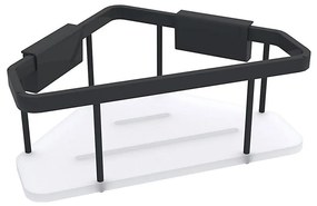 NIMCO Ki-14003-B-90 - Mensola a muro per doccia KIBO opaco nero/bianco