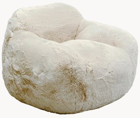 Poltrona in pelliccia sintetica fatta a mano Mika