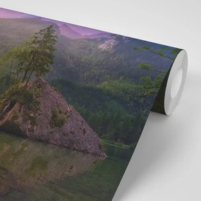 Carta da parati – Tramonto sul paesaggio montano