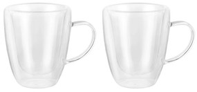 Set 2 mug 260 ml in vetro borosilicato