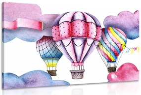 Quadro su tela – Palloncini ad acquerello