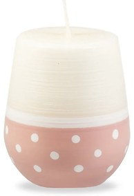 Candela bianco-rosa , tempo di combustione 32 h Sweetness - Unipar