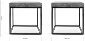 Tavolino portaoggetti Petra - TemaHome