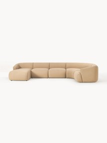 Divano angolare XL componibile in bouclé Sofia