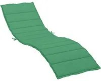 Cuscino per Lettino Prendisole Verde 200x70x3 cm in Tessuto cod mxl 68013