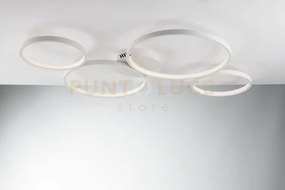 Plafoniera led fredy bianco 60w 8000lm cct 3000k 4000k 6500k 95x61x...