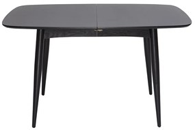 Tavolo da pranzo allungabile nero 130-160cm NORDECO