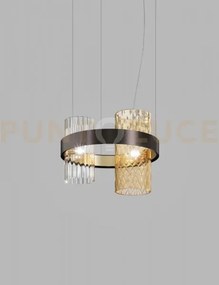 Armonia sospensione 50 terra bruciata cristallo nickel nero satinat...