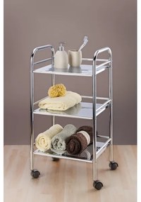 WENKO 12285100 - Carrello EXCLUSIVE 41x75 cm cromo lucido