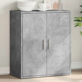 Credenza grigio cemento 79x38x80 cm in legno multistrato