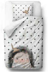 Biancheria da letto in cotone Hedgehog Boy, 140 x 200 cm Forest School - Butter Kings