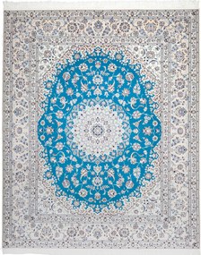 Nain Tappeto persiano 210x250 Blu (Iran) Annodato A Mano