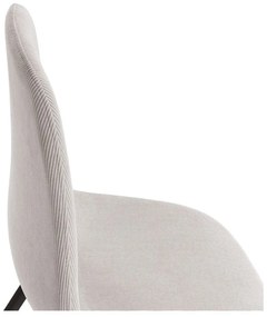 Sedie da pranzo in set color crema in imbottito 4 pz Minka – Marckeric