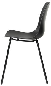 Sedia da pranzo nera Whitby - Unique Furniture