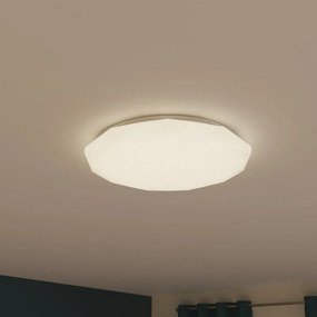 Plafoniera LED moderno New Lilly, bianco Ø 50 cm, luce con 3 temperature di colore, 4000 lumen INSPIRE