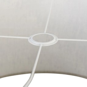 Paralume in tessuto grigio chiaro 50/50/25