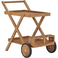 Carrello da T in Legno Massello di Teak 49425