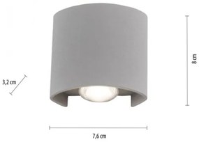 Paul Neuhaus 9486-21 - Applique LED da esterno CARLO 2xLED/1,7W/230V IP54