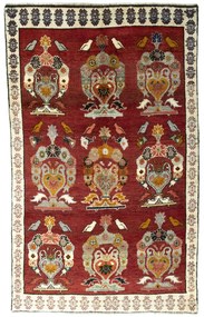 Gabbeh Tappeto persiano 240 x 150 Rosso (Iran) Annodato A Mano