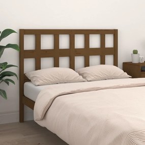 Testiera letto miele 205,5x4x100 cm in legno massello di pino