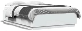 Giroletto Con Luci Led Bianco 140x200 Cm İn Legno Multistrato /