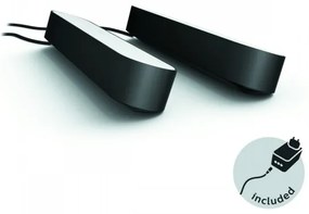 Philips - SET 2x Lampada da tavolo dimmerabile LED RGB Hue AMBIANCE LED/6W/230V