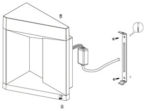 Eglo 98748 - Applique a LED da esterno NEMBRO LED/10W/230V IP54