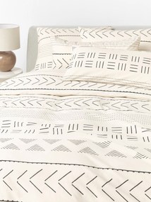 Copripiumino in cotone percalle con motivo boho Kohana