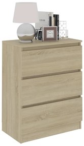 Credenza Rovere Sonoma 60x35x76 cm in Legno Multistrato