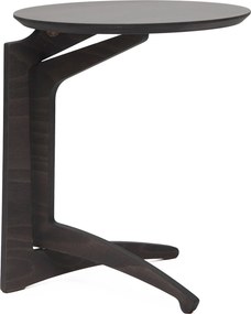 Tavolino Pieghevole da Salotto Ø43x51 cm in Legno Grigio Scuro...