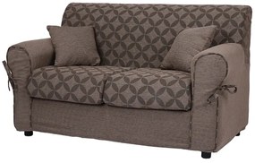 Divano 2 posti in tessuto sfoderabile VERONA 150 cm Elephant con rombi
